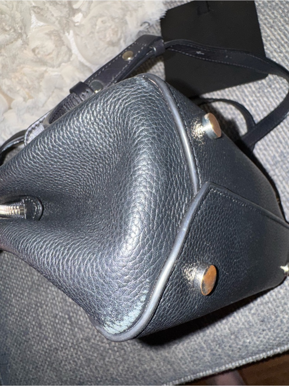 Kate Spade Black Pebbled Leather Backpack Purse - Picture 6 of 9